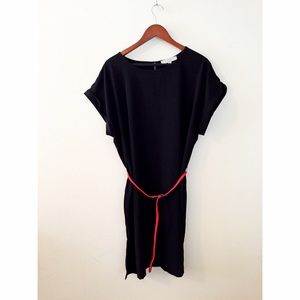 LOFT Black Dolman Sleeve Shift Dress