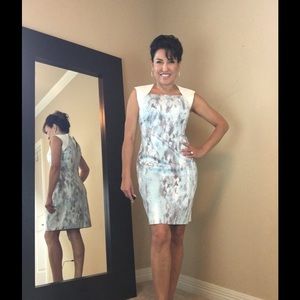 Tahari Light Blue Moxie Dress