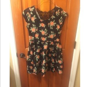 floral skater dress