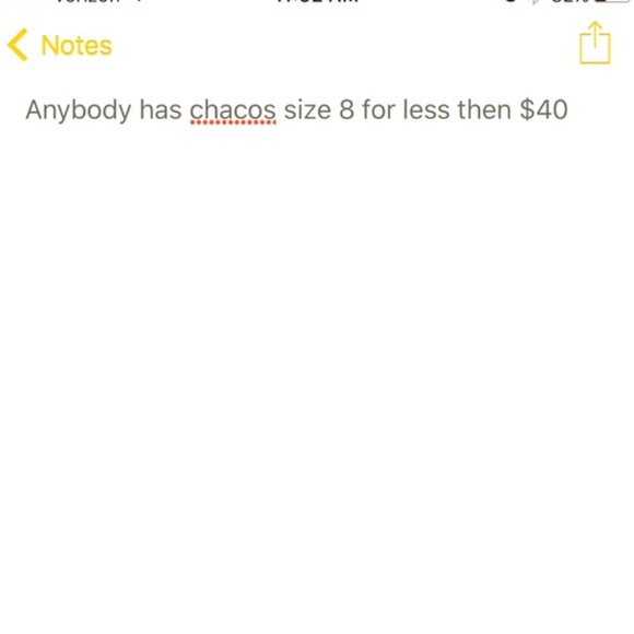 In search of Chacos size 8