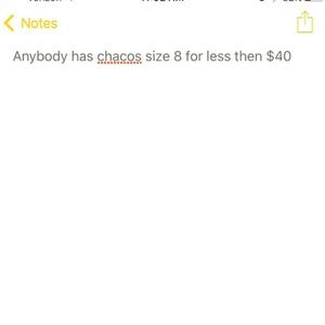 In search of Chacos size 8