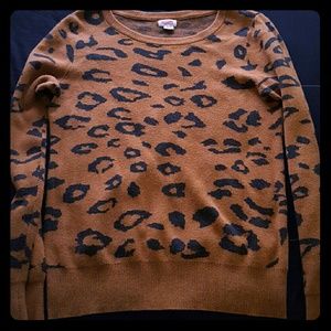 Cheetah Leopard Print Sweater