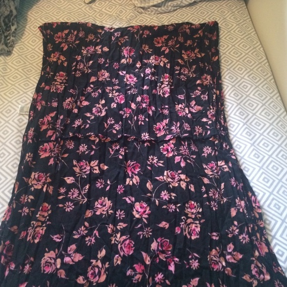 Black and pink rose infinity scarf