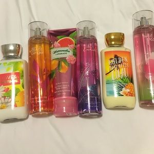 BATH AND BODY WORKS BUNDLE. Lotion, perfume