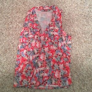 Lululemon double V-neck top.