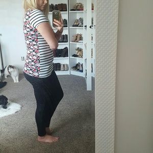 Tops - Stripe & Floral Tee Tops - Stripe & Floral Tee