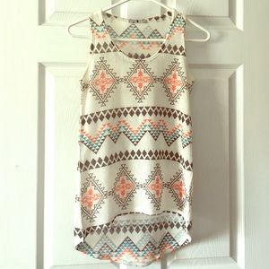 💓Aztec high low tank