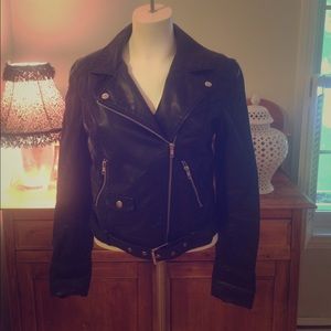 Faux leather jacket!