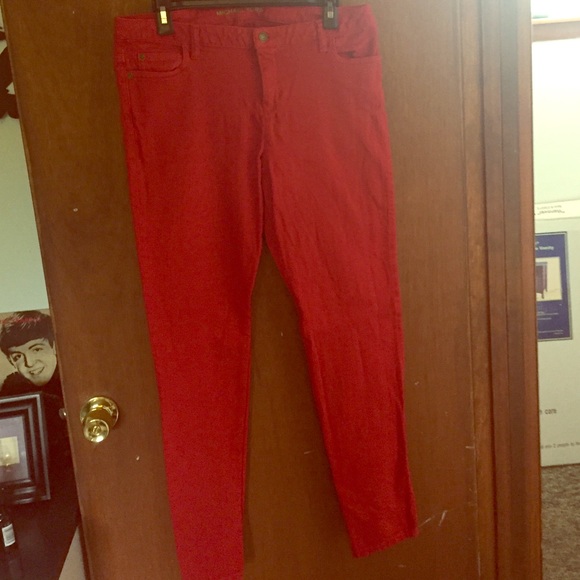 Red Michael Kors jeans
