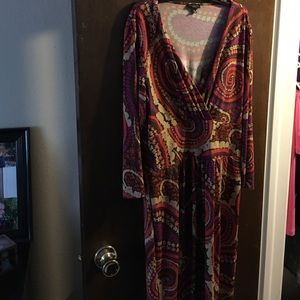 Like new s4(w) 3/4 length 70s style dress, Talbots