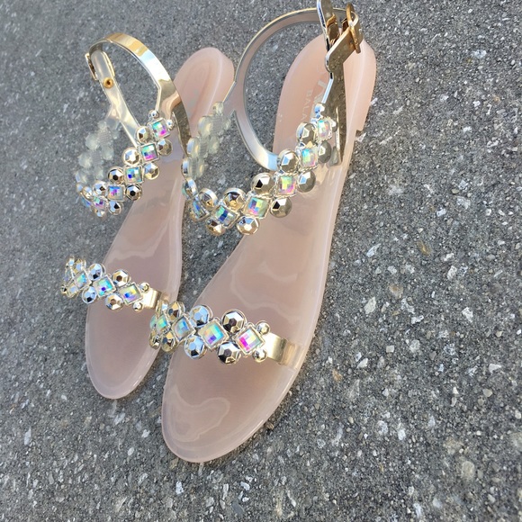 Today only- Rose gold jelly sandals - Picture 3 of 3
