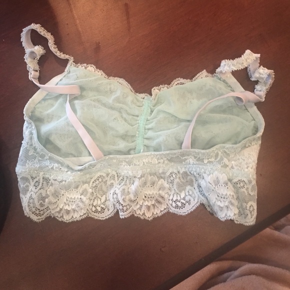 Turquoise lace bralette Victoria secret - Picture 2 of 2