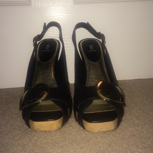 Bakers black and gold heels!