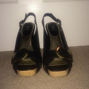 Bakers black and gold heels!