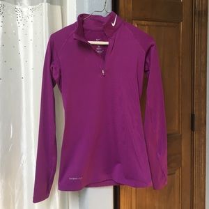 Nike Pro therma-fit quarter zip.