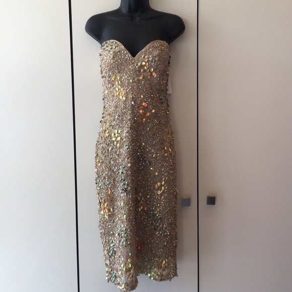 Badgley Mishka sequined midi dress