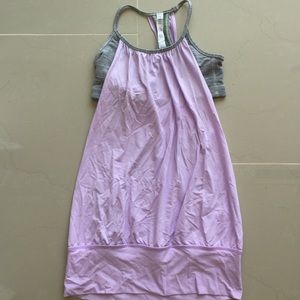Lavender Lululemon tank with built in bra