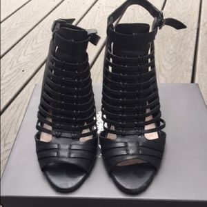 Vince Camuto Black Leather Sandals