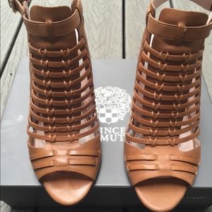 Vince Camuto Tan Leather Sandals