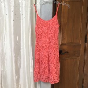 Pink lace dress!