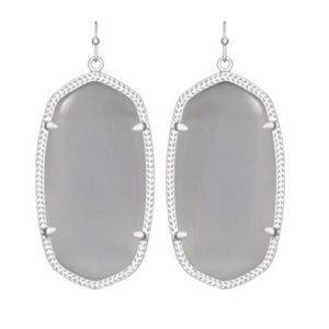 Kendra Scott Danielle Silver Earrings in Slate