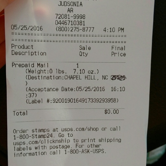 Order shipped