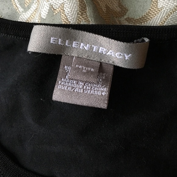 75% silk black top