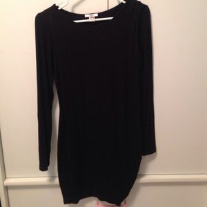 Bar III long sleeve black dress