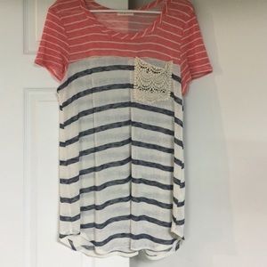 Summer shirt red white and blue