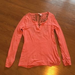Pink long sleeved shirt!