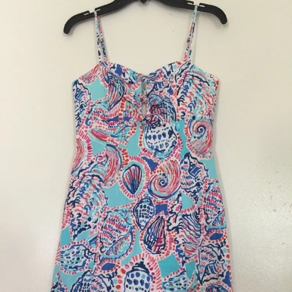 SOLD 00 Lilly Pulitzer Shell Me Petra Dress - Picture 3 of 4
