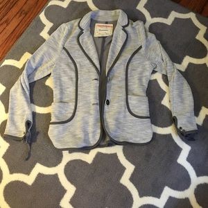 Anthropologie Gray Knit Blazer