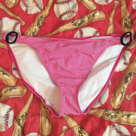 Pink and White Bikini Bottoms