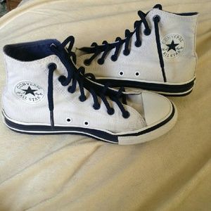 White & Navy Chuck Taylor