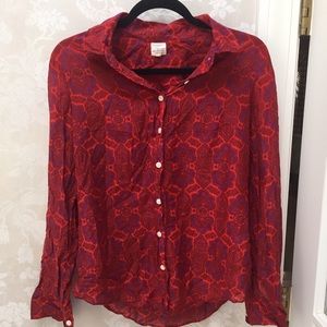 J. Crew Patterned Button Down