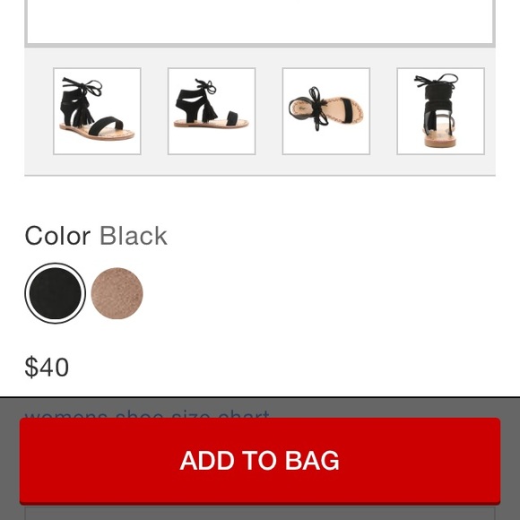 Black Tassel & Ankle Tie Sandals - Picture 4 of 4