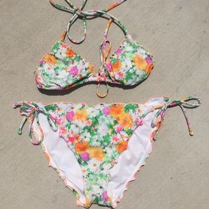 Victoria's Secret Floral Swimsuit Bikini Set 👙