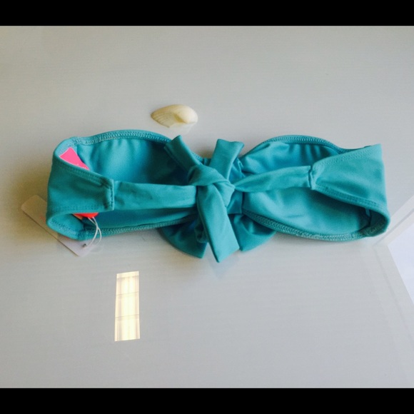 Lolli swim light blue bikini top xs small medium - Picture 2 of 2