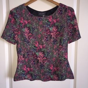 ASTR structured peplum top