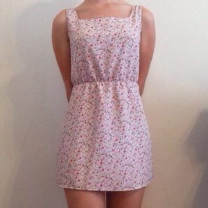 Vintage floral dress pink american apparel