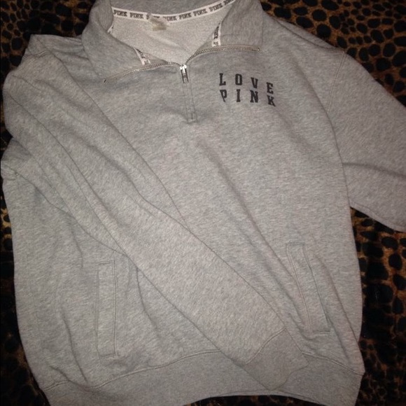 Gray PINK Pullover