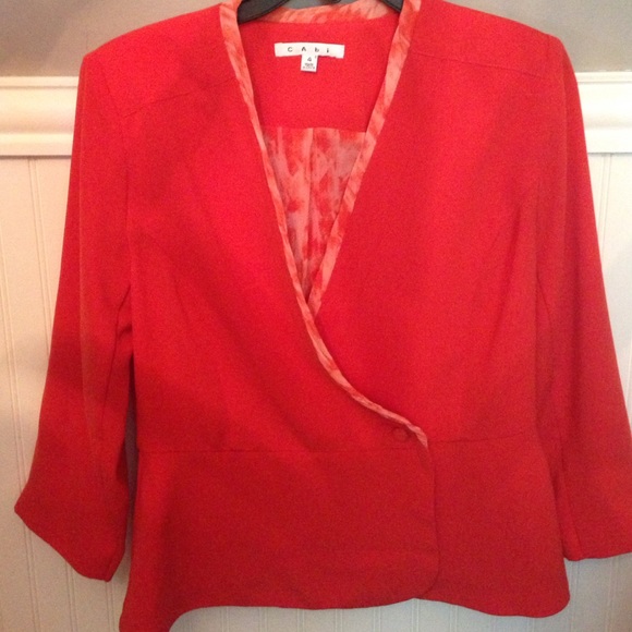 Coral Suit Jacket