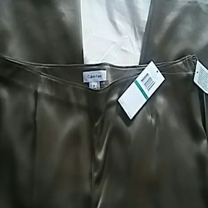 CALVIN KLEIN 100% SILK TROUSERS SIZE 16