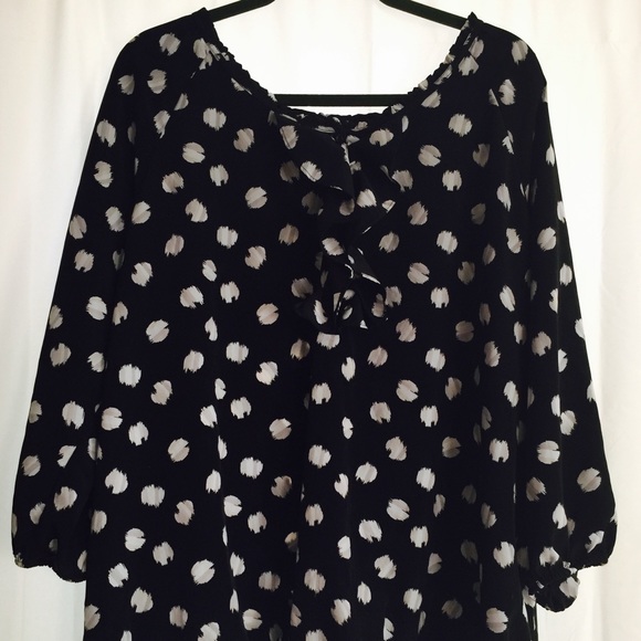 Lane Bryant Black and White Blouse