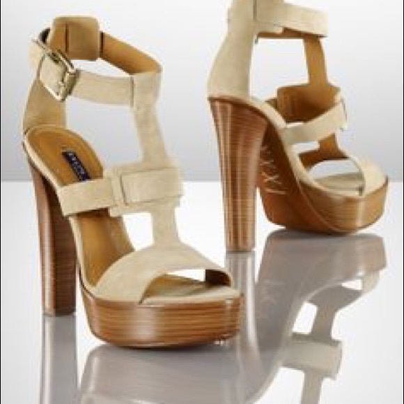 Ralph Lauren Sherise Calf Suede Sandals