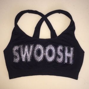 Cheer Athletics Swooshcats sports bra