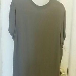 CALVIN KLEIN COLLECTION SHEER RAYON TOP