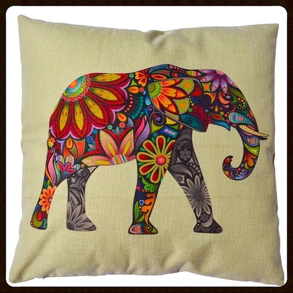 Other - Decorative Elephant Throw Pillow Cover