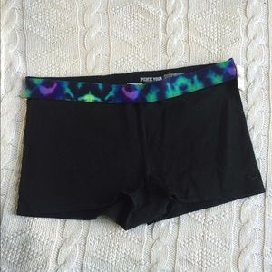 •NWT PINK tie dye yoga shorts