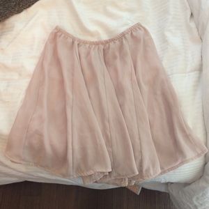 Nude/Peach Flowy Skirt